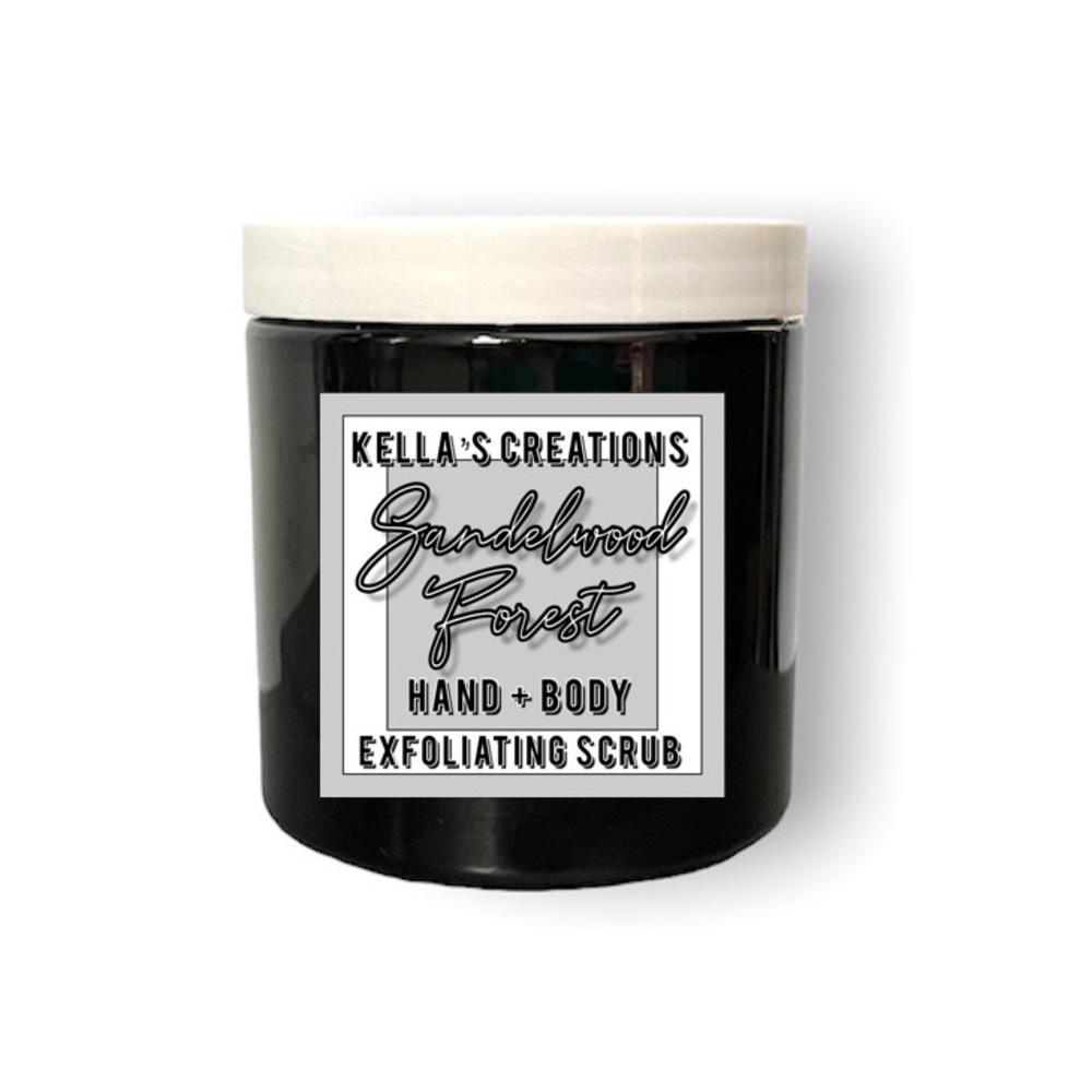 8oz Sandelwood Forest Hand Scrub
